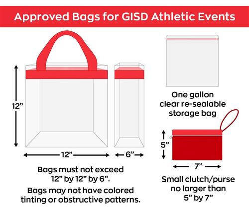 Approved Bags for GISD Athletic Events